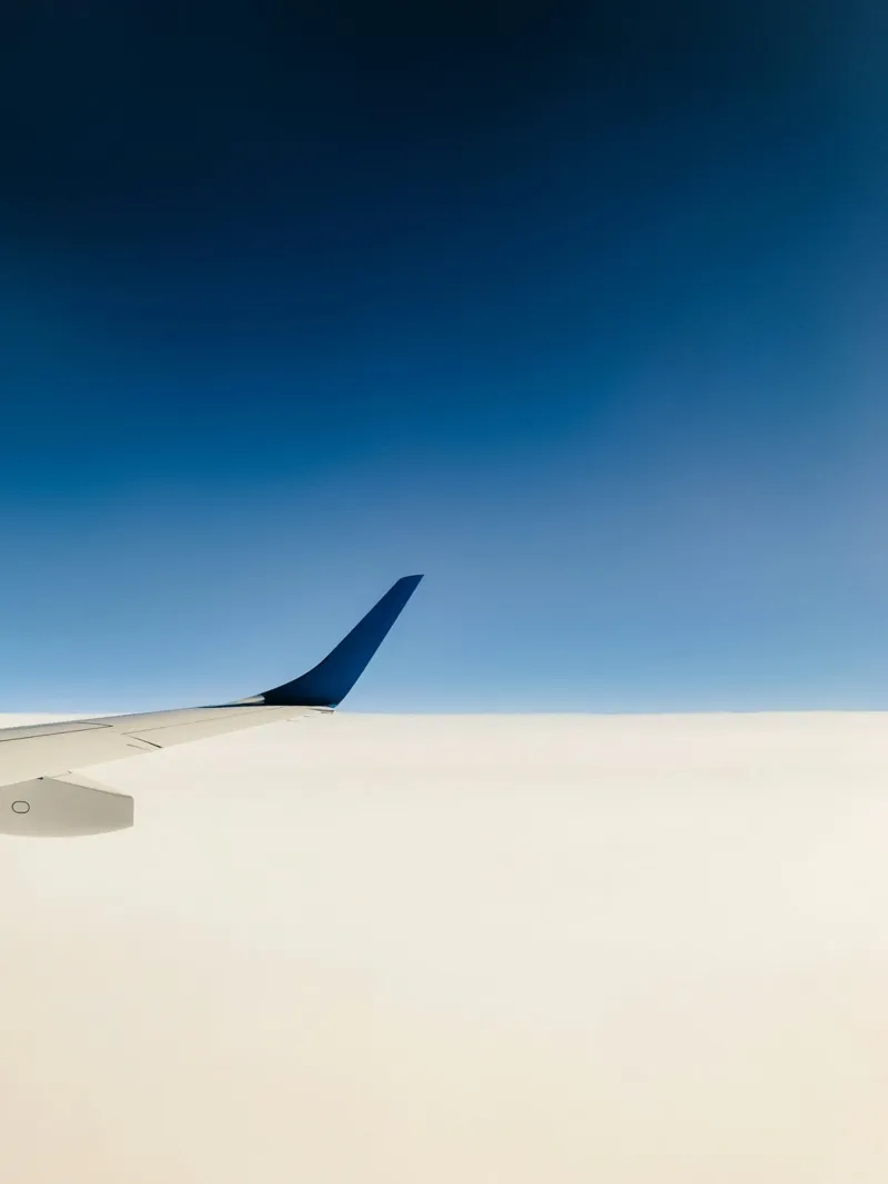 nuvole d'aereo pellicola backlit da Bleu