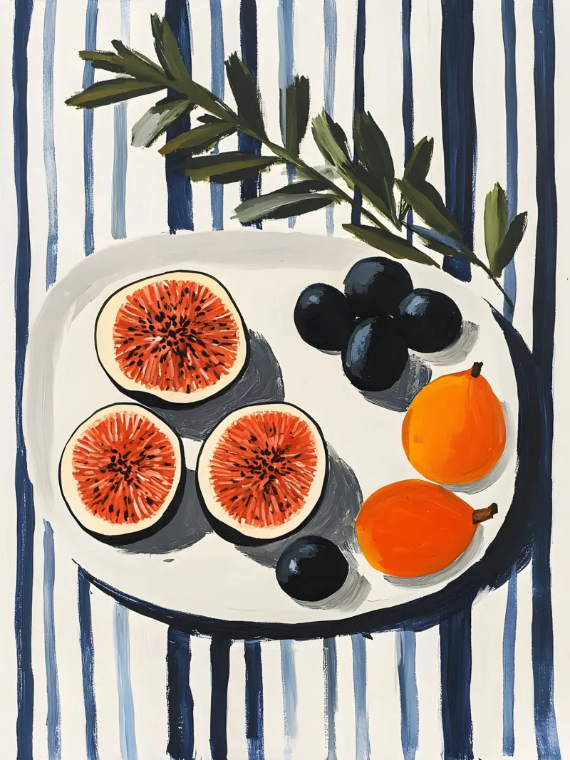 Figs and Olives alluminio dibond da Gypsy Galleria