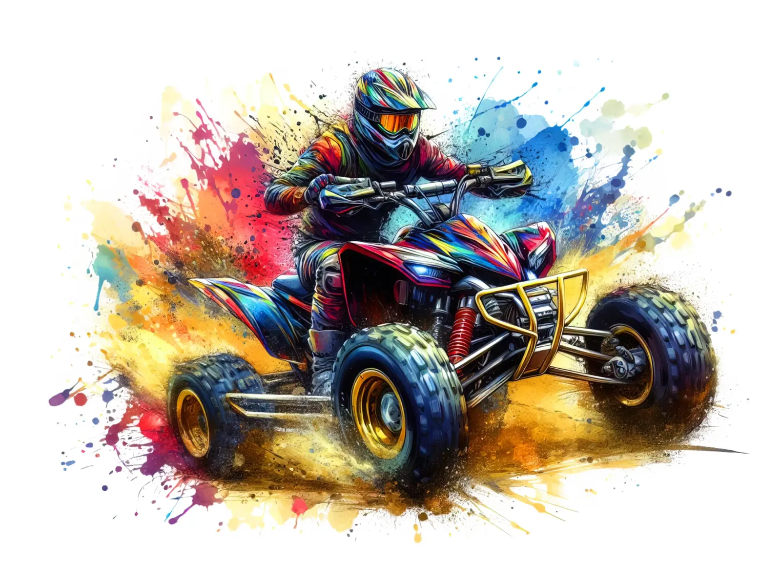 pilota di quad-ATV da corsa pellicola backlit da 🎁 ARTVI-SHOP