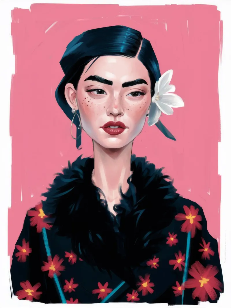 Floral Noir Strength forex plate by Aether Brush