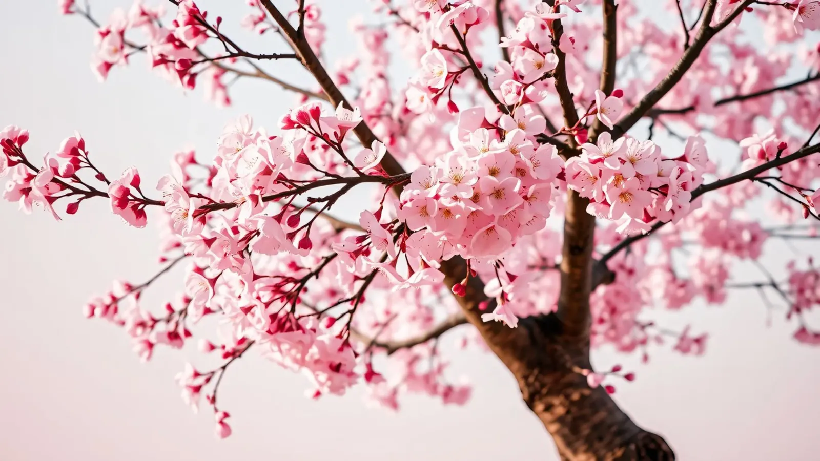 Beautiful cherry blossom tree in full bloom during spring canvas by DesignDoodle
