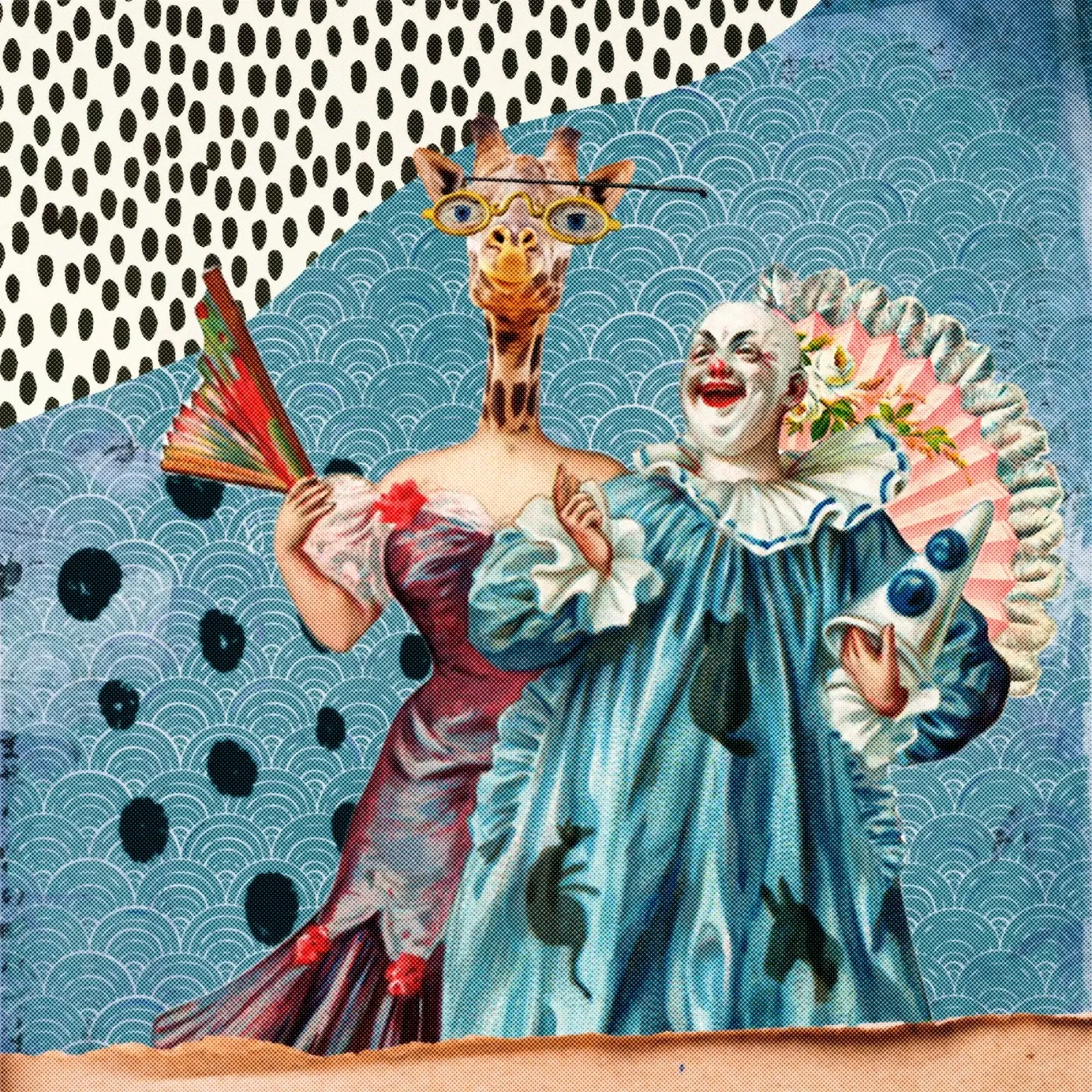 The circus performance canvas with Floater frame by julia-silvestrow