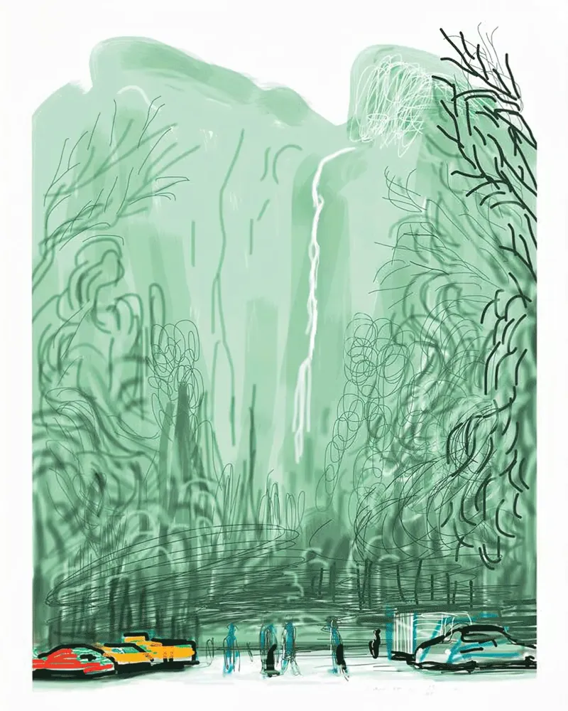 Sans titre No 13 The Yosemite Suite 2010 poster avec cadre en aluminium de khanrosie