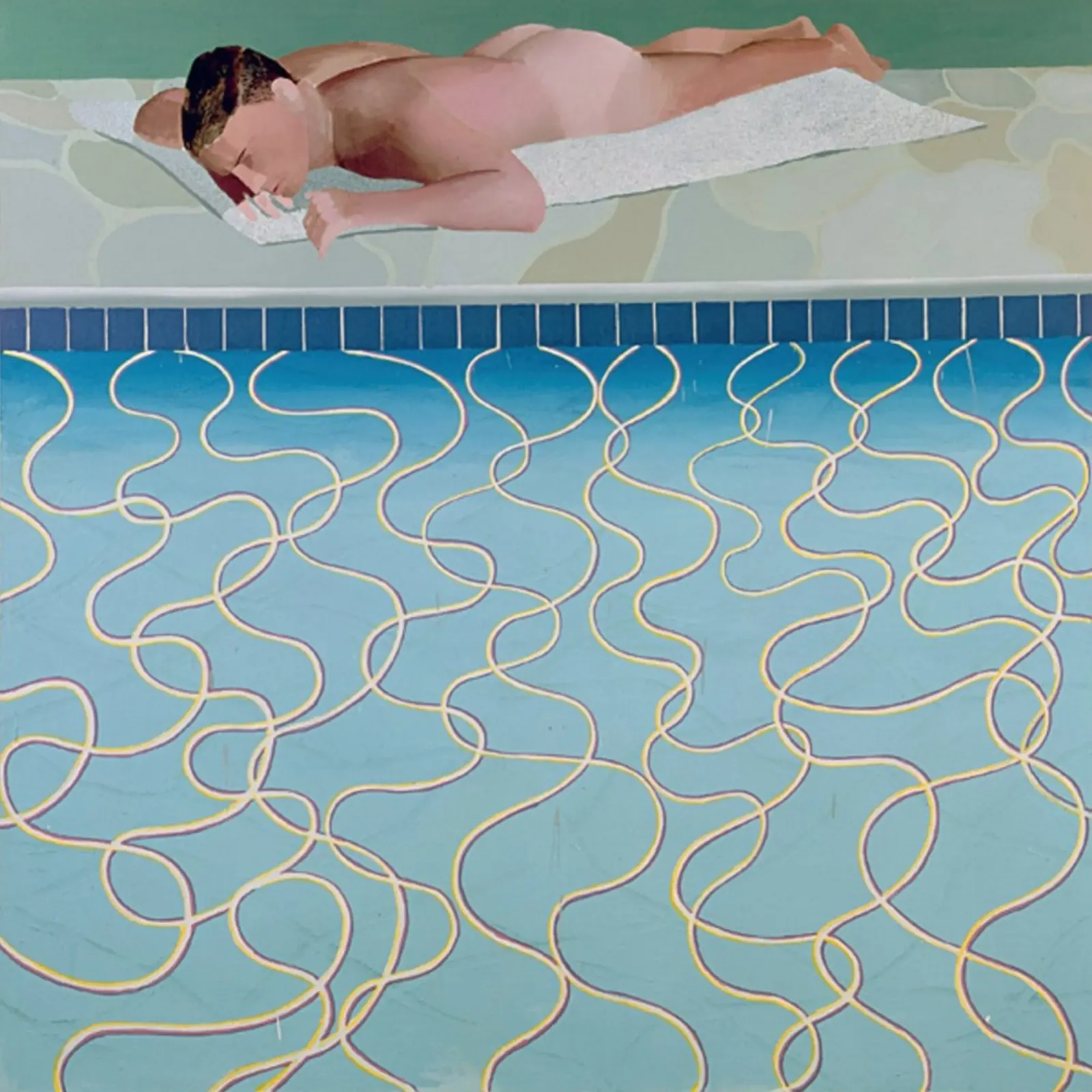 Figuur Zonnebader, 1966 canvas van khanrosie