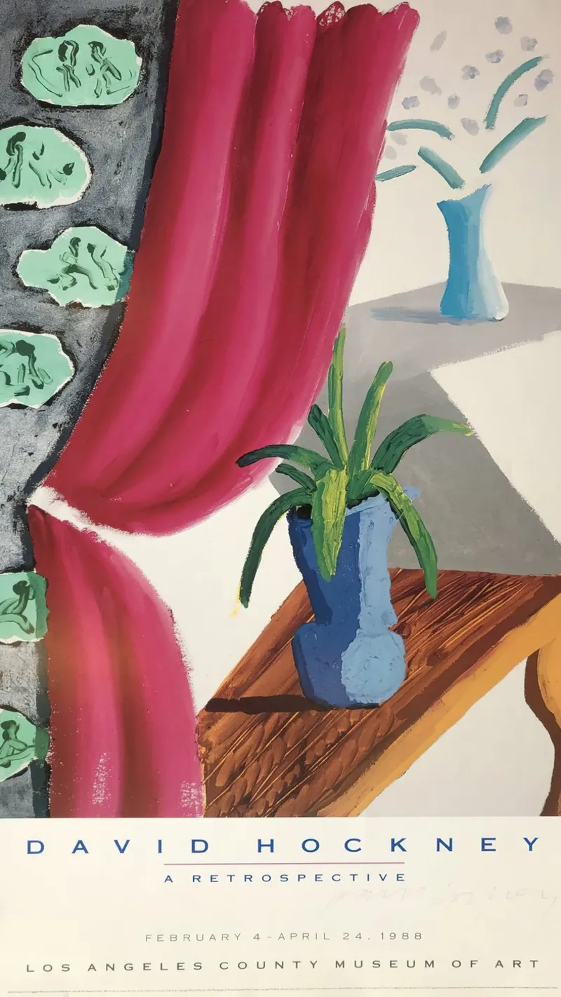 LACMA hockney retrospective 1988 backlit film by khanrosie