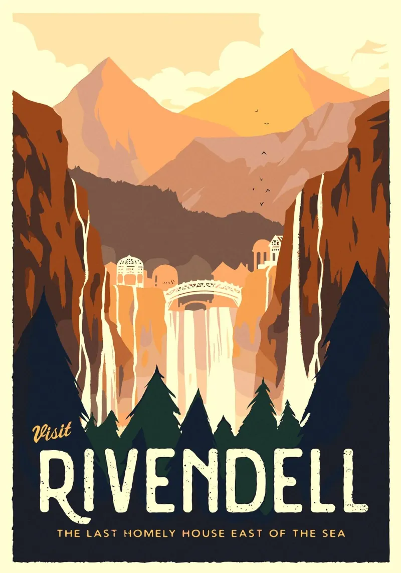 Visitare Rivendell pellicola backlit da Alice Slatera