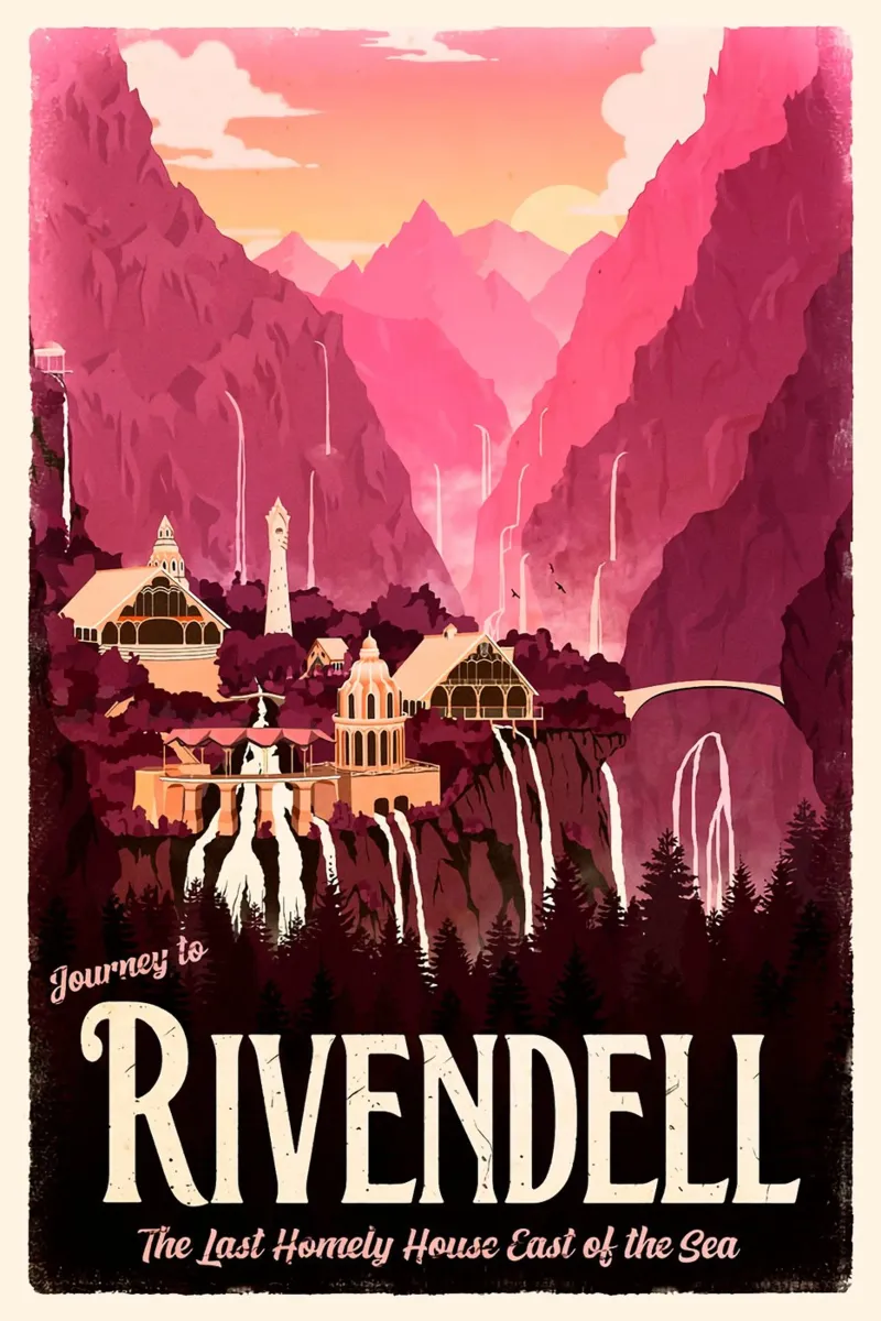 Viaggio a Rivendell pellicola backlit da Alice Slatera