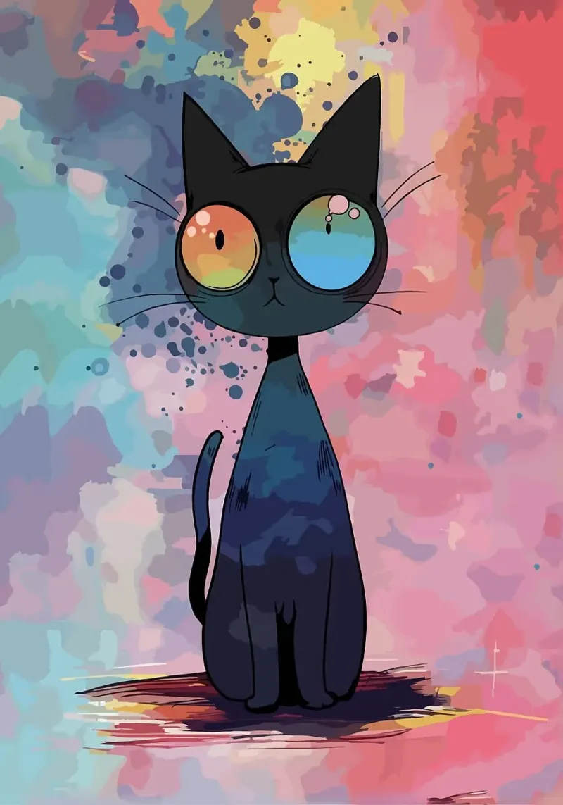 gatto pellicola backlit da Kevin Walters