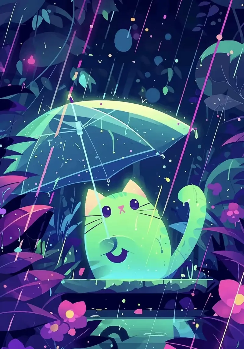 gatto pellicola backlit da Kevin Walters