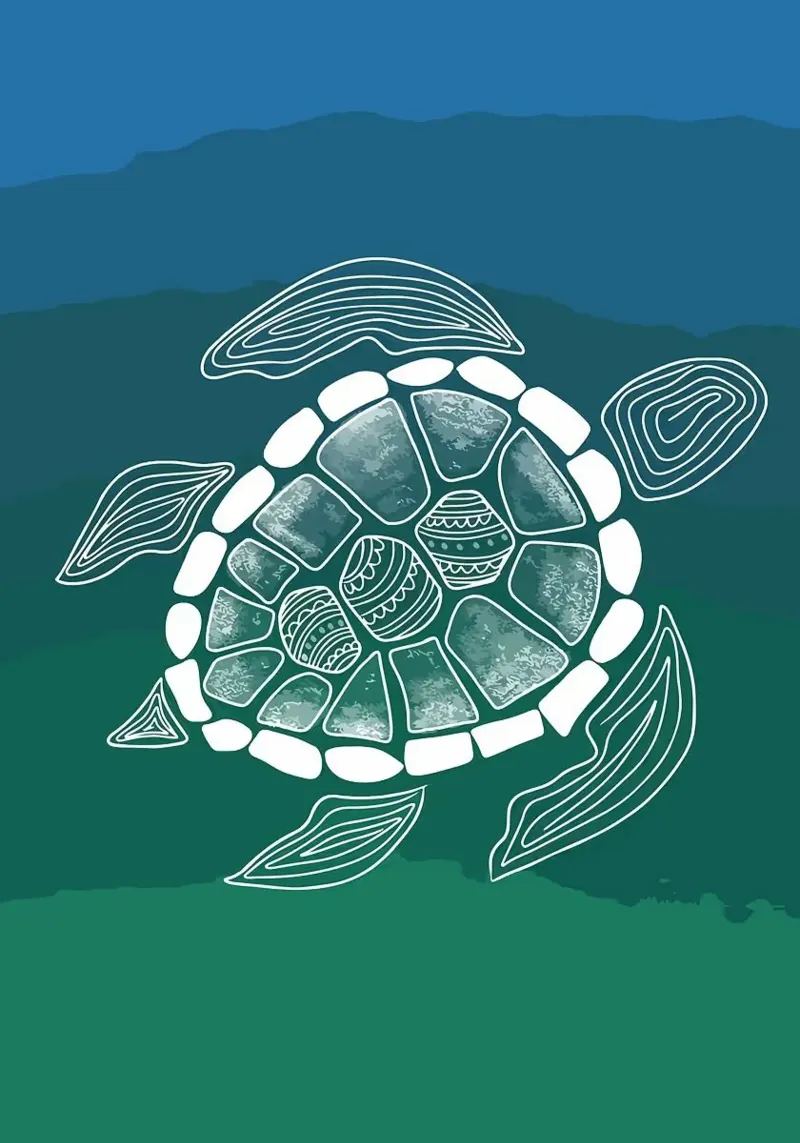 sea turtle alu-dibond by Kevin Walters