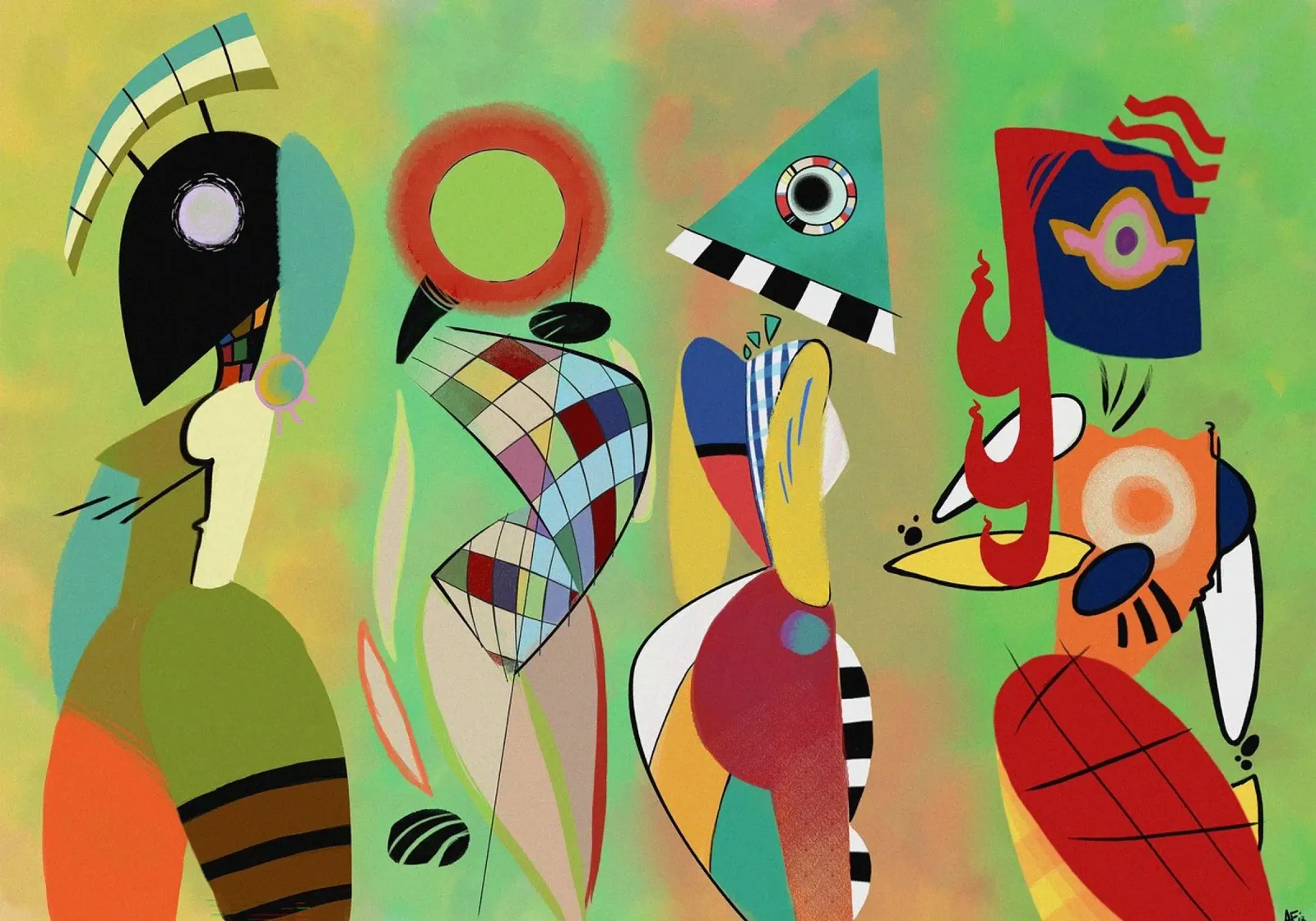 Wassily Kandinsky pellicola backlit da Maegan