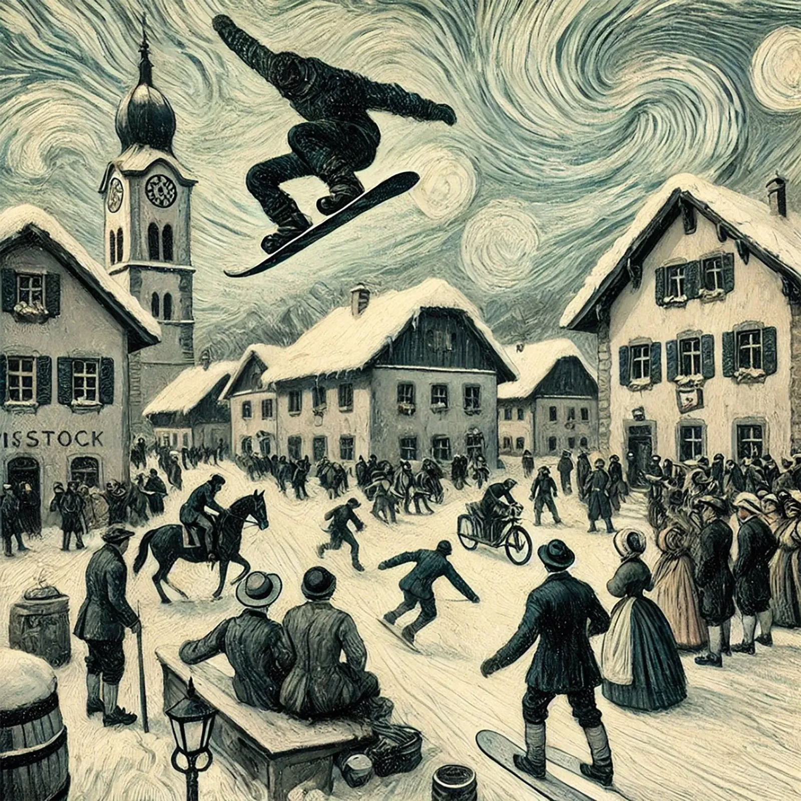 Century Snowboard carta hahnemühle da Vintage Van Gogh
