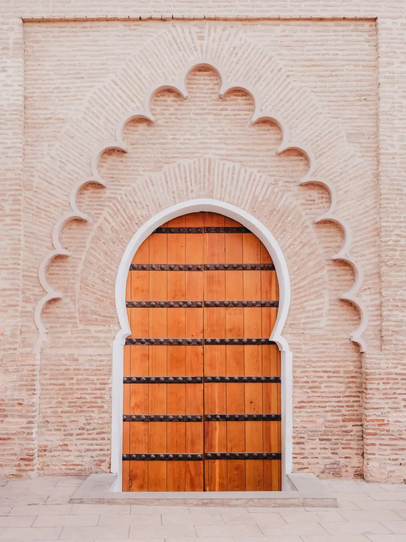 Brown door in Marrakesh carta hahnemühle da photolovers