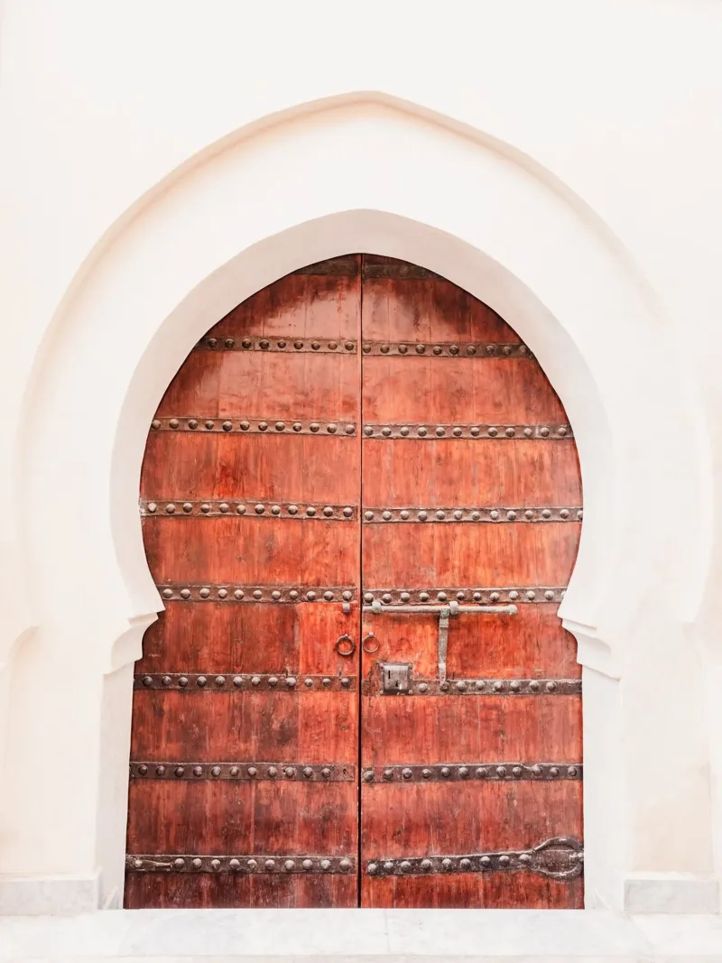 Door in the medina in Marrakesh pellicola backlit da photolovers
