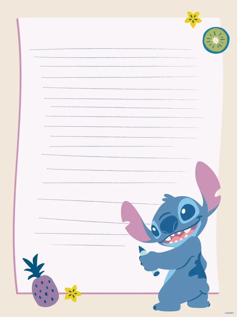 Make your notes, Stitch! carta hahnemühle da Stitch