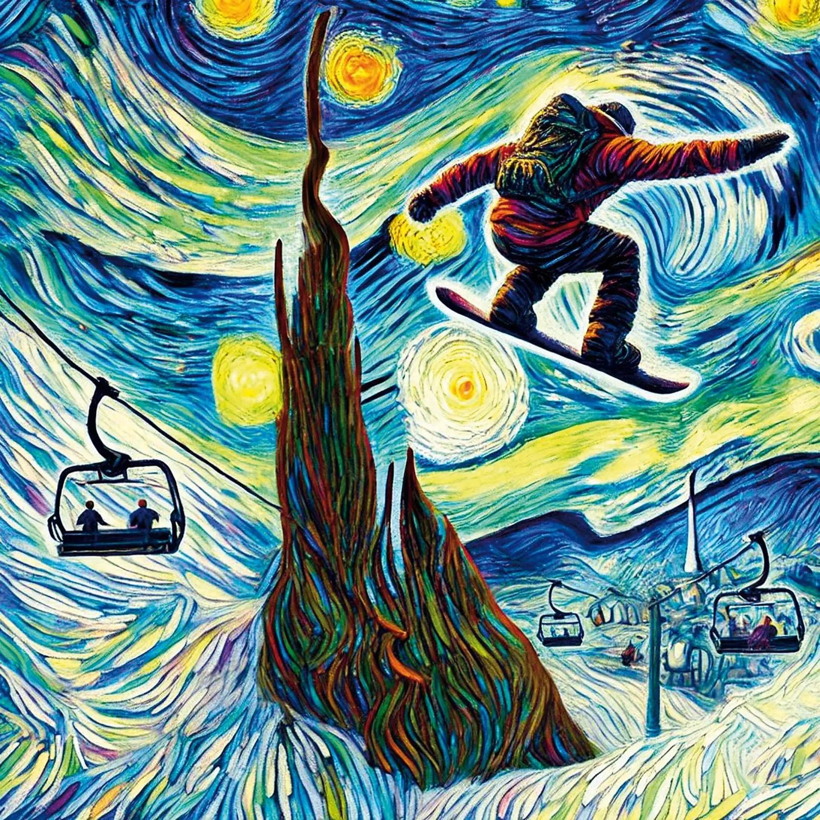 Jump The Bubble pellicola backlit da Vintage Van Gogh