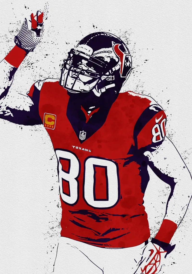 Andre Johnson Houston Texans alu-dibond by tenten