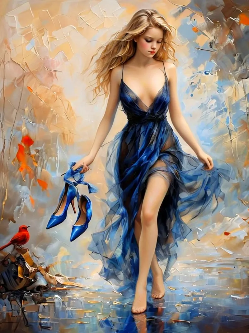 Whisper of the dawn canvas by ZARAH