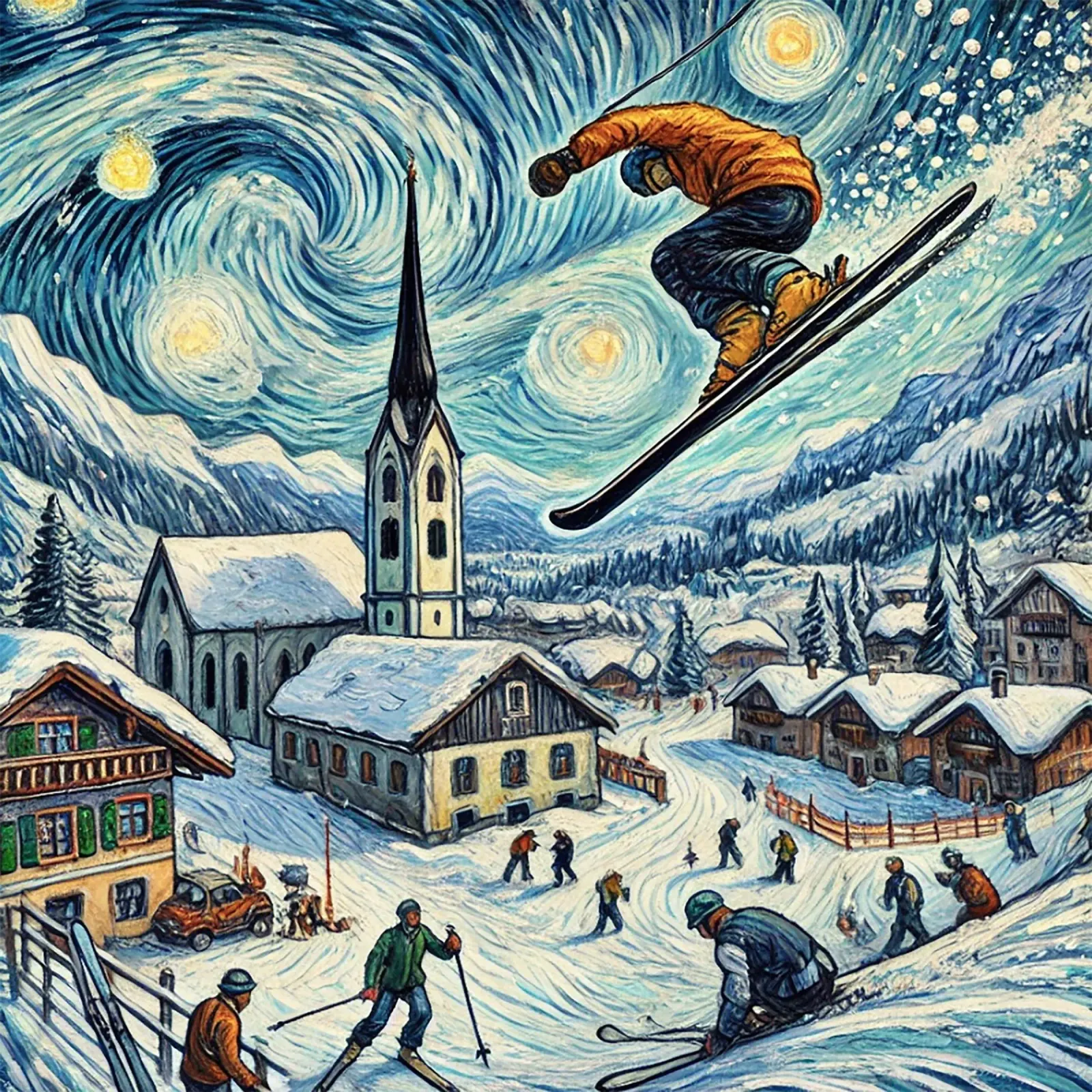 Alpine WM 2025 poster da Vintage Van Gogh