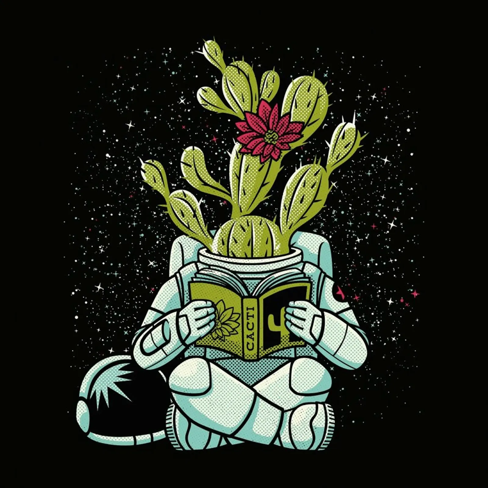Astronaut Cactus Succulent pellicola backlit da Tobe Fonseca