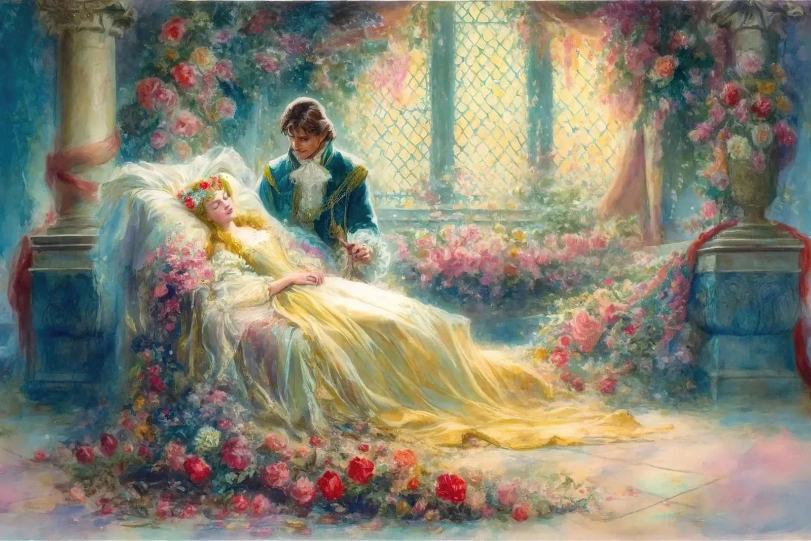 Enchanted Garden Romance poster by Chromatic Fusion Studio