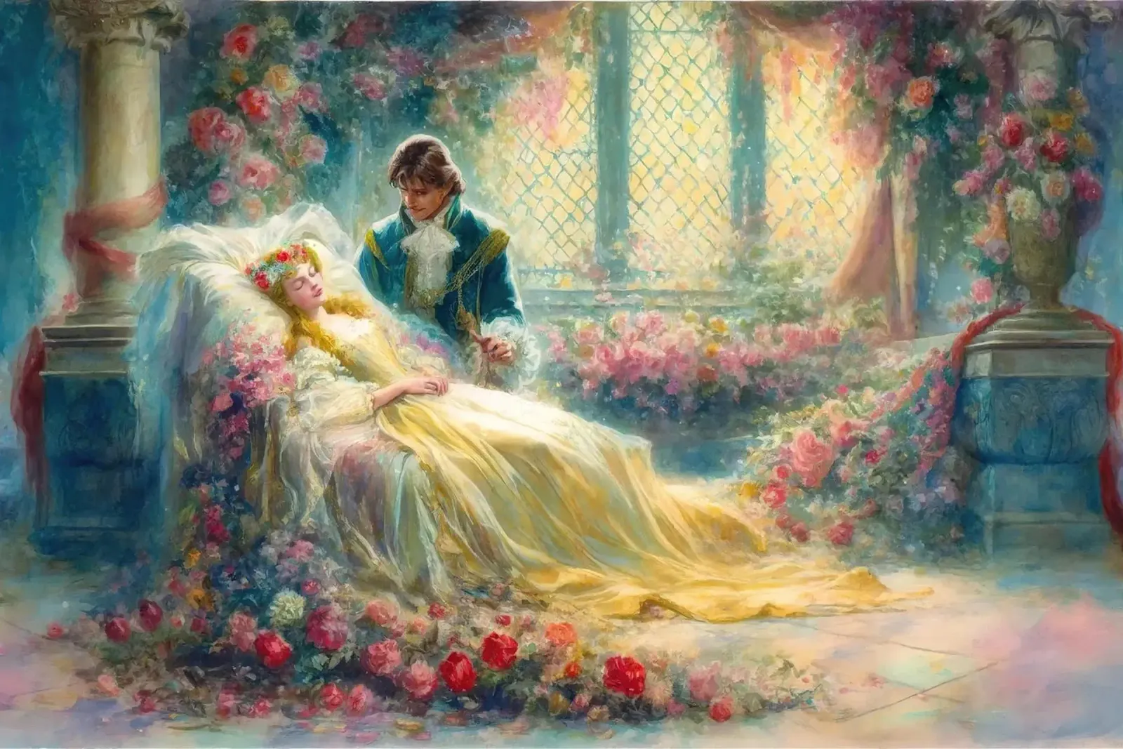 Enchanted Garden Romance poster by Chromatic Fusion Studio