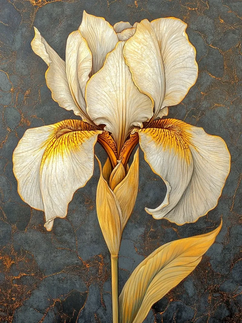 Iris bianco pellicola backlit da Art-Nouveau-Dsg