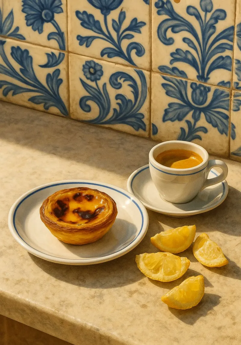 Pastéis and Espresso poster avec cadre en plastique de Mosaic Dialogue