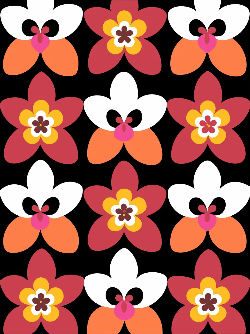 Mooie bloem Pettern canvas met Baklijst van FLOWER PLACE SHOP