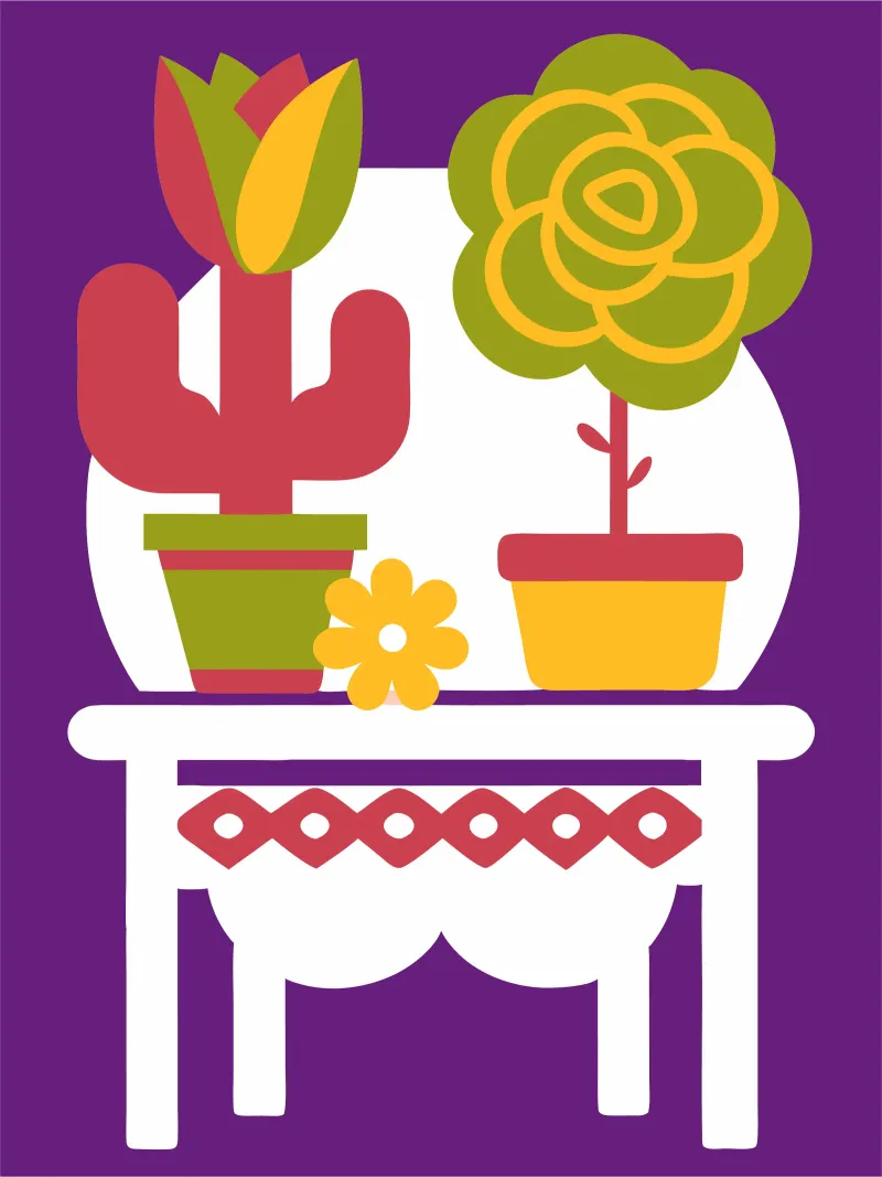 Cactus e rose pellicola backlit da FLOWER PLACE SHOP