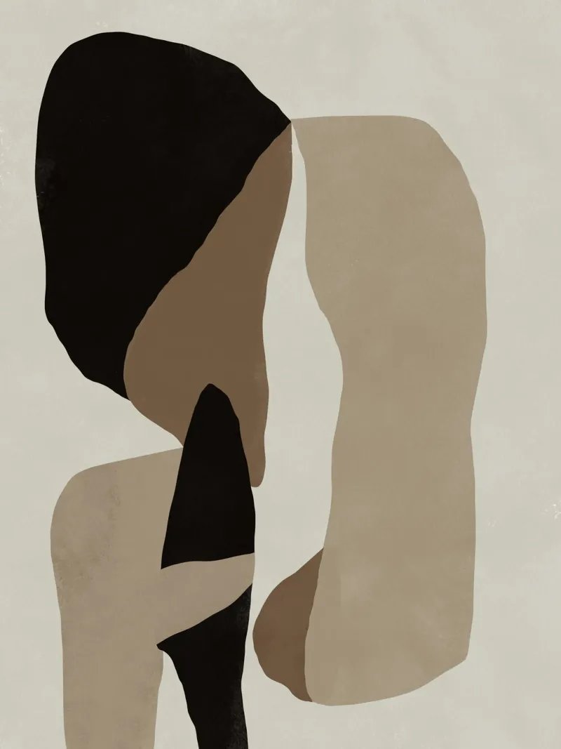 Inspo minimal neutral abstract 08 poster da Little Dean