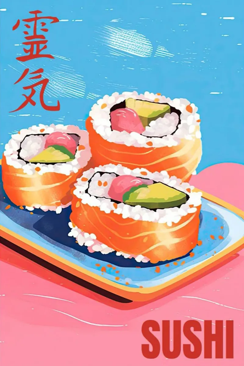 Sushi dal Giappone pellicola backlit da Waylons Studio
