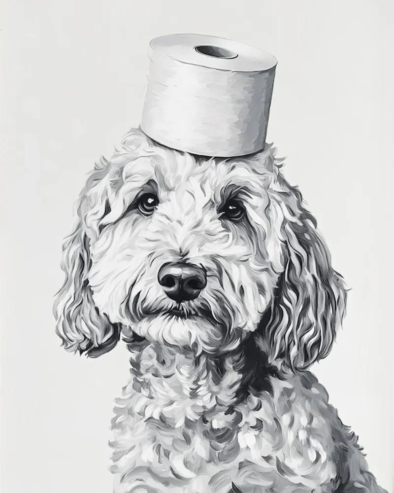 Goldendoodle carta hahnemühle da animals_studio