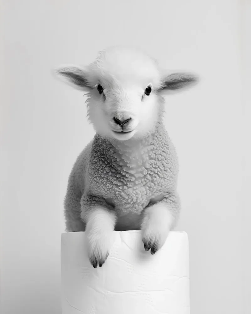 Lamb acrylic glass by animals_studio