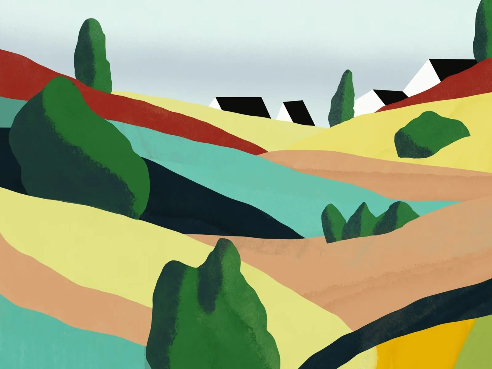 Piccole colline colorate plexiglass da Little Dean