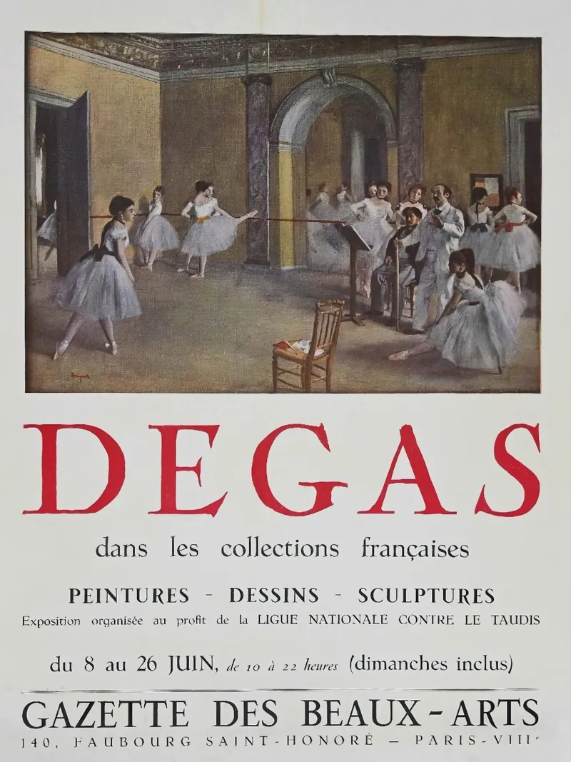 Degas In The Collections Poster canvas with Floater frame by Alfieson