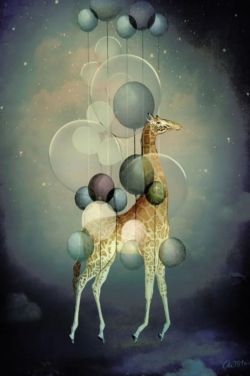 Flying High canvas met Baklijst van Catrin Welz-Stein