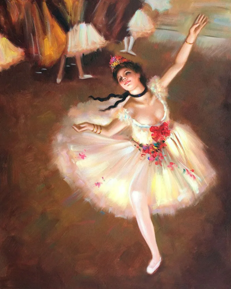 Edgar Degas Ballerina di stelle pellicola backlit da Alfieson