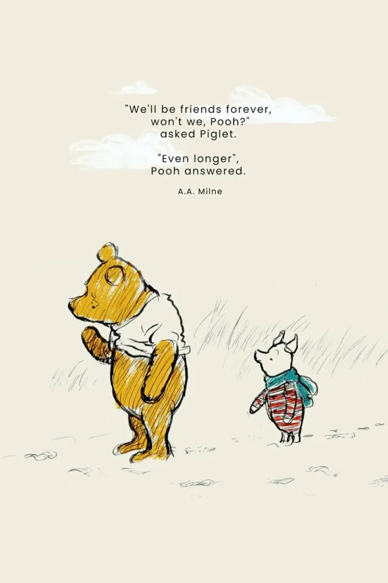 Friends Forever alu-dibond by Vintage by JUNIQE