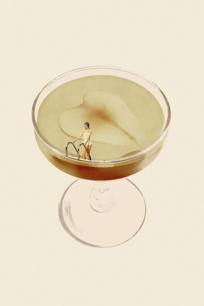 Holiday In A Glass 4 Poster von Maarten Léon