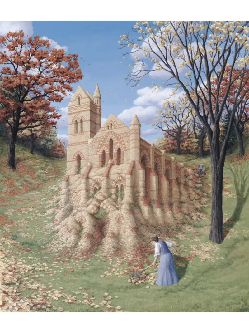 Rob Gonsalves Architettura d'autunno pellicola backlit da Spencer Farrell2