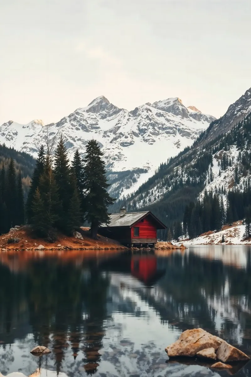 Hut by the lake hahnemühle by BLICKPUNKT