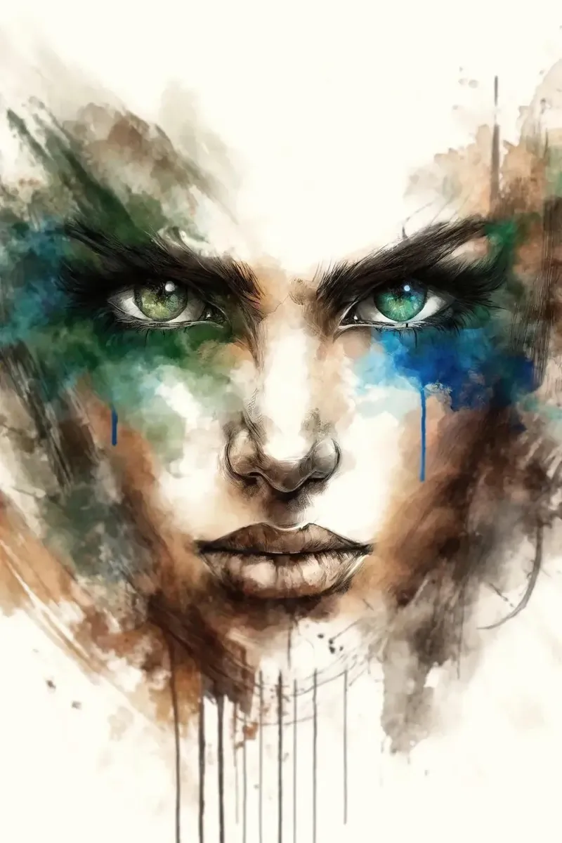 Sguardo incantato plexiglass da Chromatic Fusion Studio