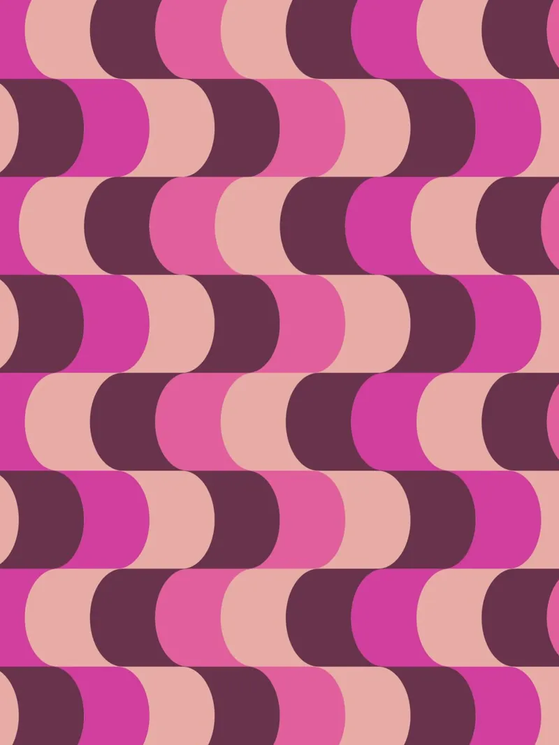 Retro Waves Pink Pattern pellicola backlit da Studio Vibe