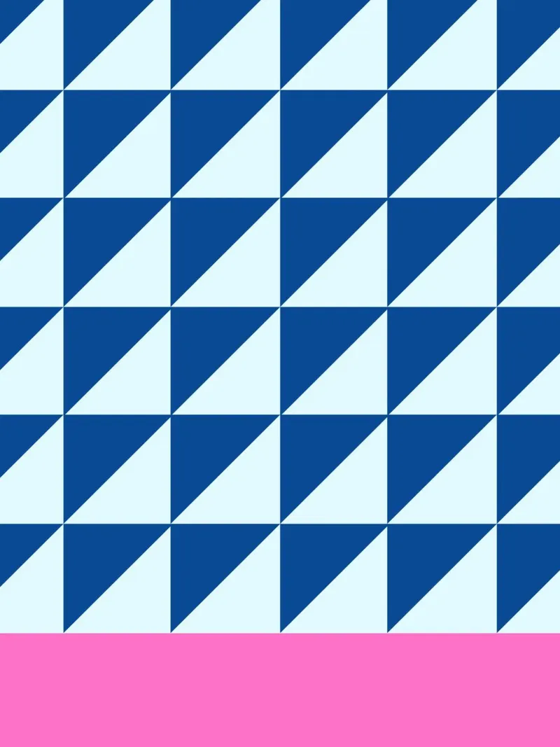 Poster geometrico Blu Rosa | Stampa d'arte moderna poster da Studio Vibe