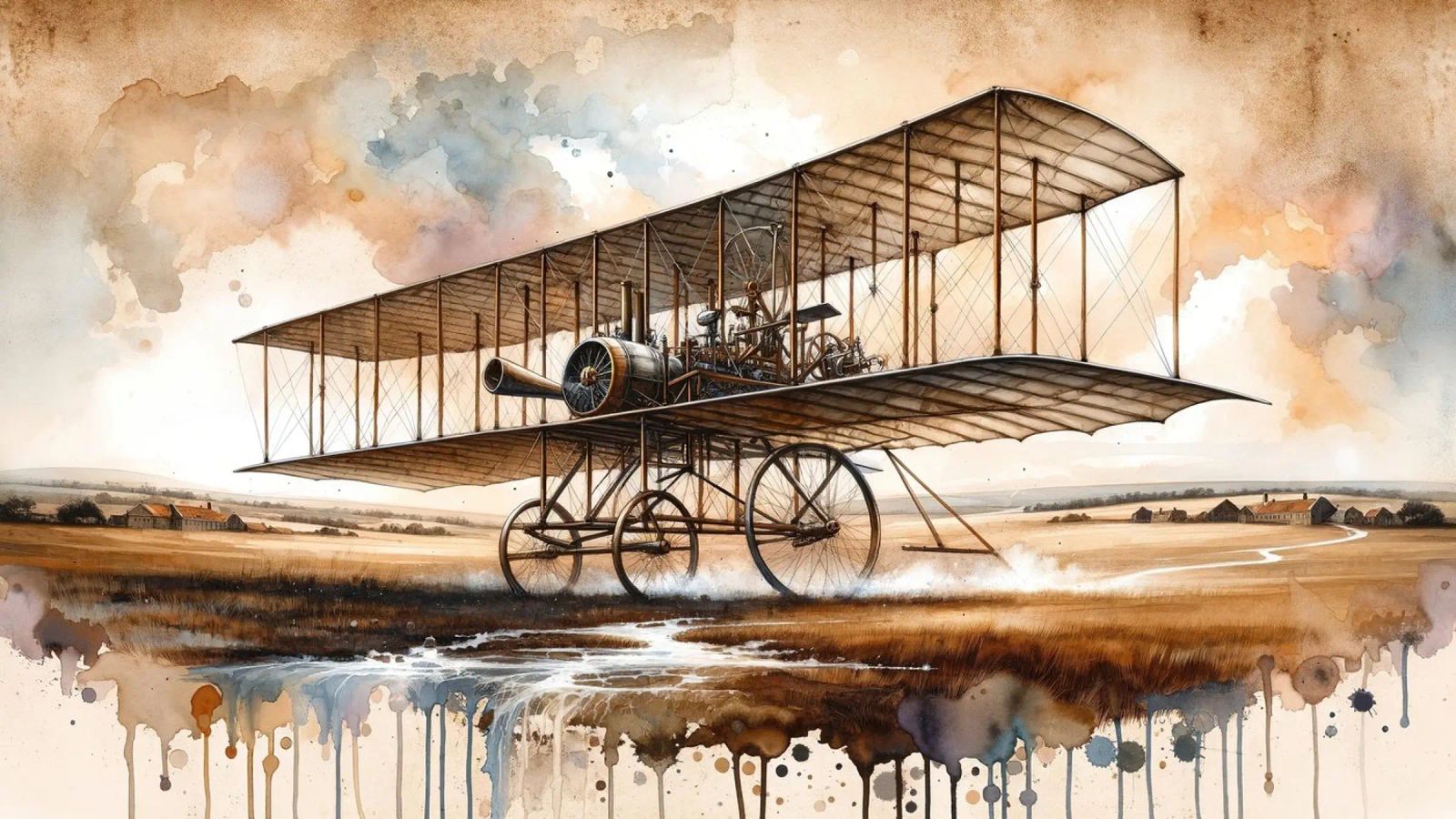 Imagined Flight in the 19th Century poster by Chromatic Fusion Studio