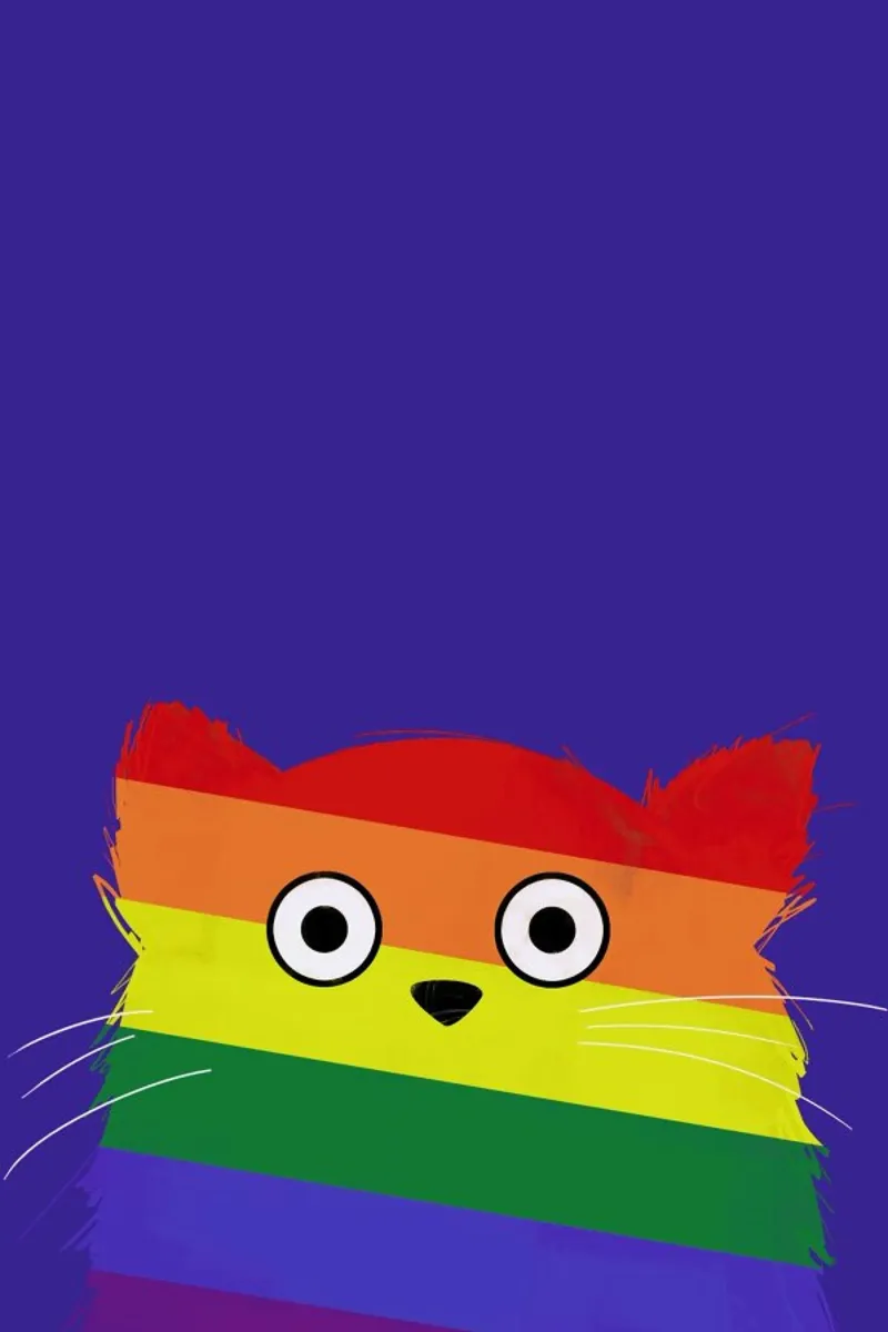 Cat Pride pellicola backlit da Doozal