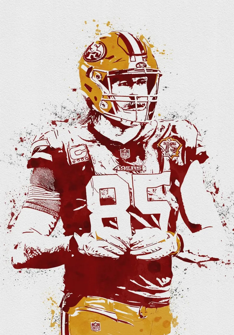 George Kittle pellicola backlit da tenten