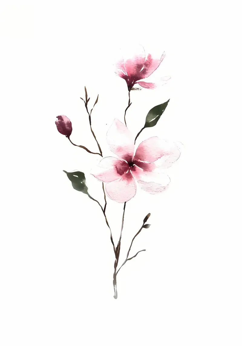fiore petalo ramo gemma foglie natura fiore poster con telaio in legno da Ashish Kashyap