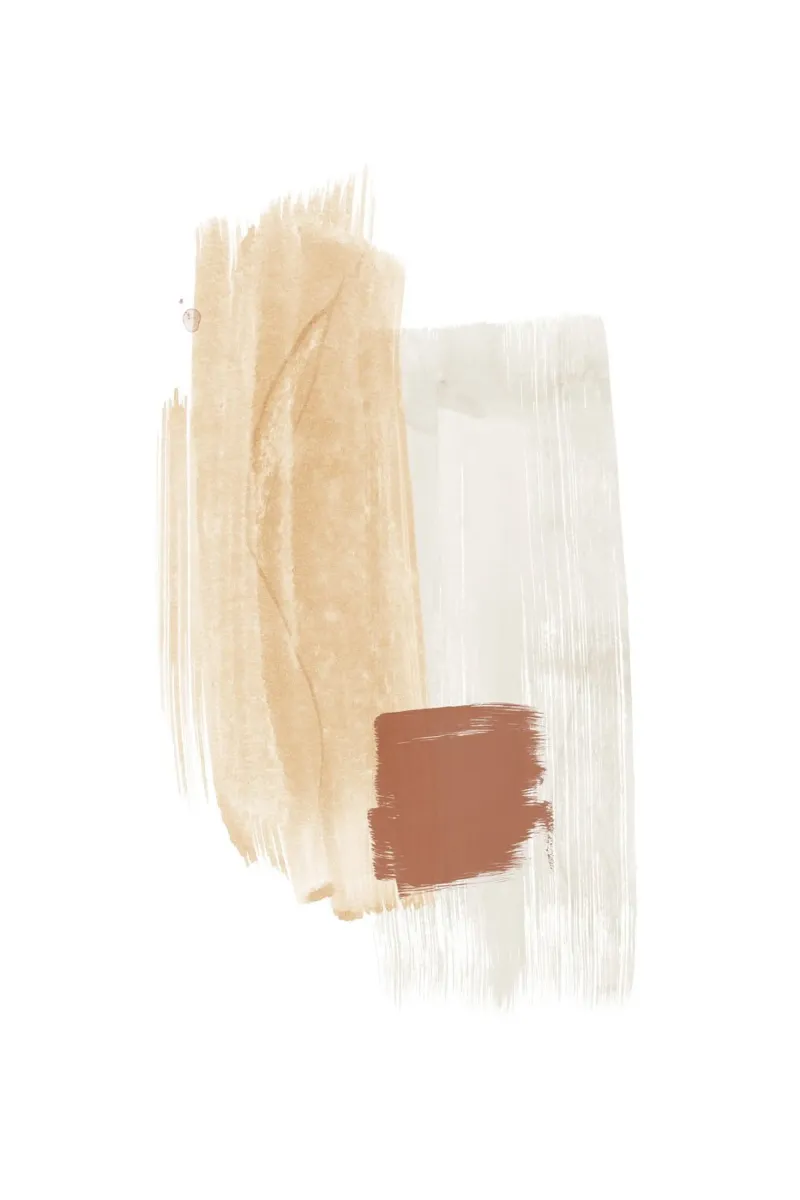 Brush strokes Earth tones 3 canvas by NouveauPrints